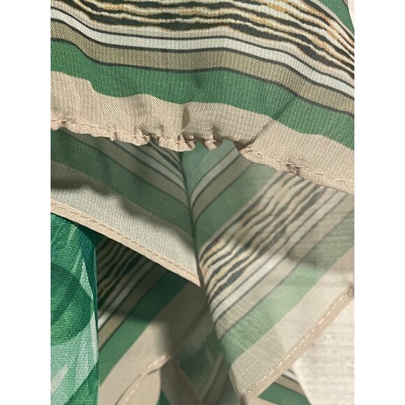Steve Madden Sheer Tropical Print Kimono CoverUp O/S Green Lightweight Polyester - Picture 3 of 9
